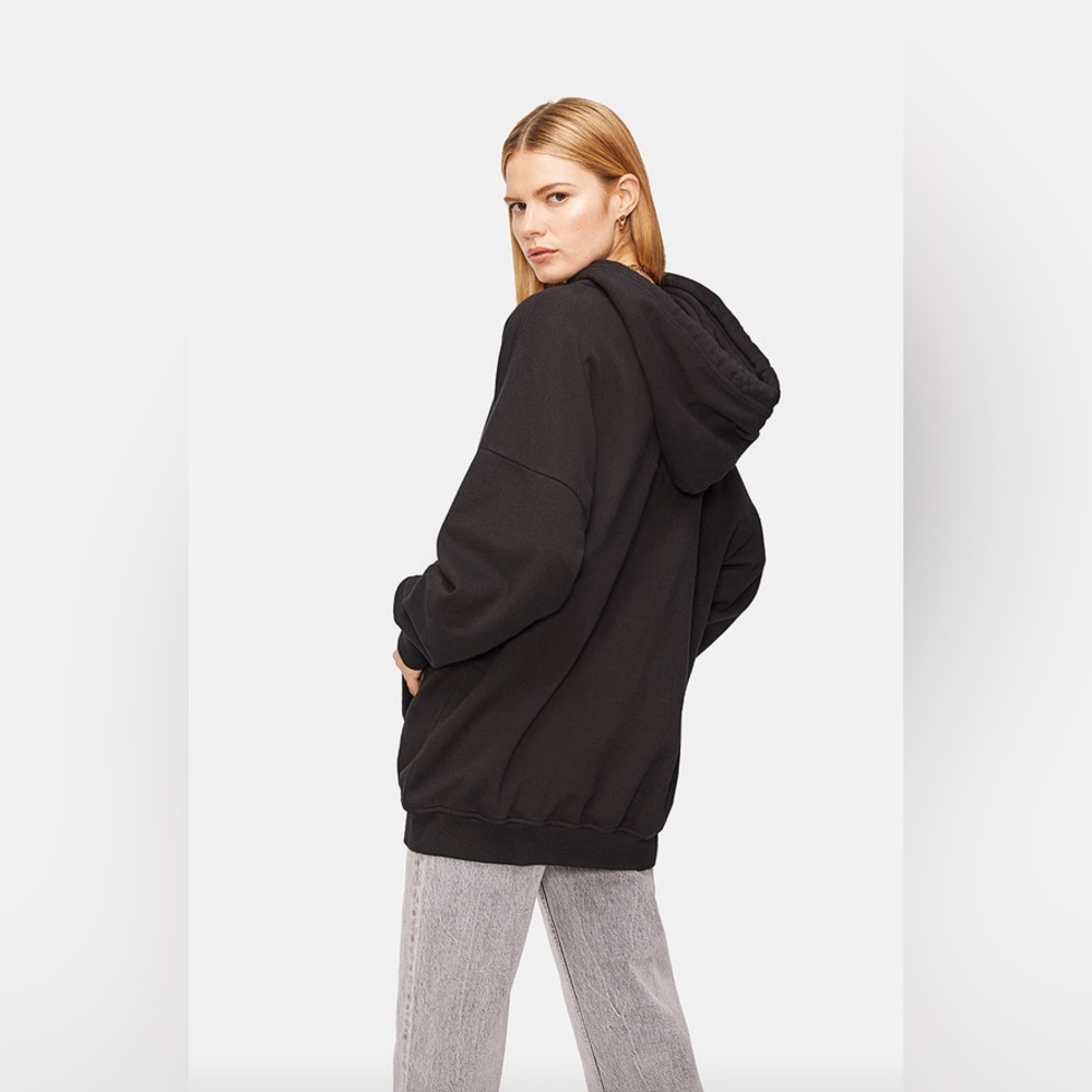 Anine Bing Black Logo Lottie Hoodie XS/S - Picture 3 of 12